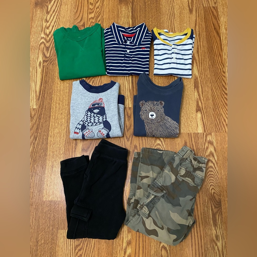 Boys 5T winter clothes Bundle of 7 pcs smoke & pet free